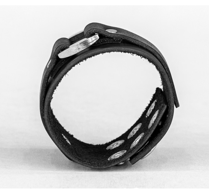 Leather cuff bracelet for men or women, code 3139