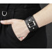 Leather cuff bracelet for men or women, code 3140