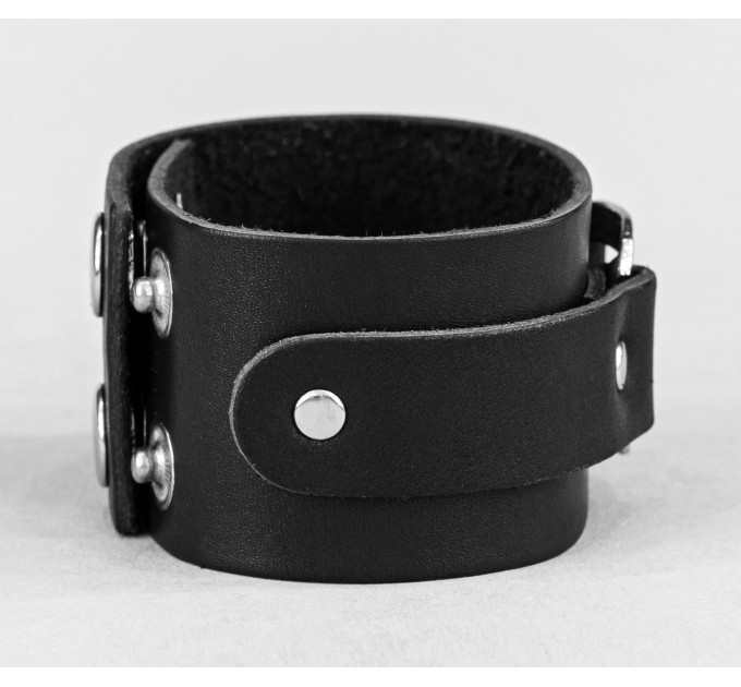 Leather cuff bracelet for men or women, code 3140
