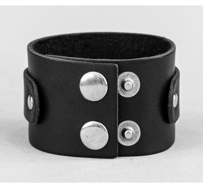 Leather cuff bracelet for men or women, code 3140