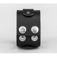 Leather cuff bracelet for men or women, code 3140