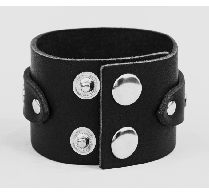 Leather cuff bracelet for men or women, code 3141