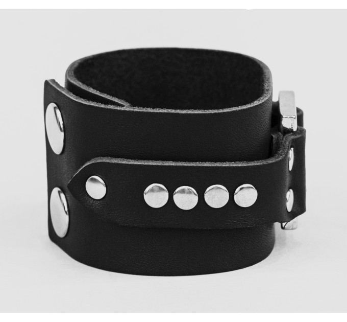 Leather cuff bracelet for men or women, code 3141
