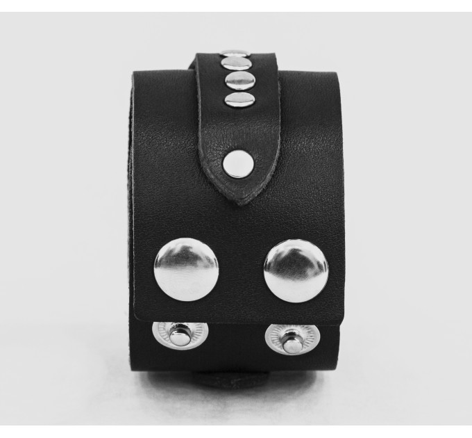 Leather cuff bracelet for men or women, code 3141