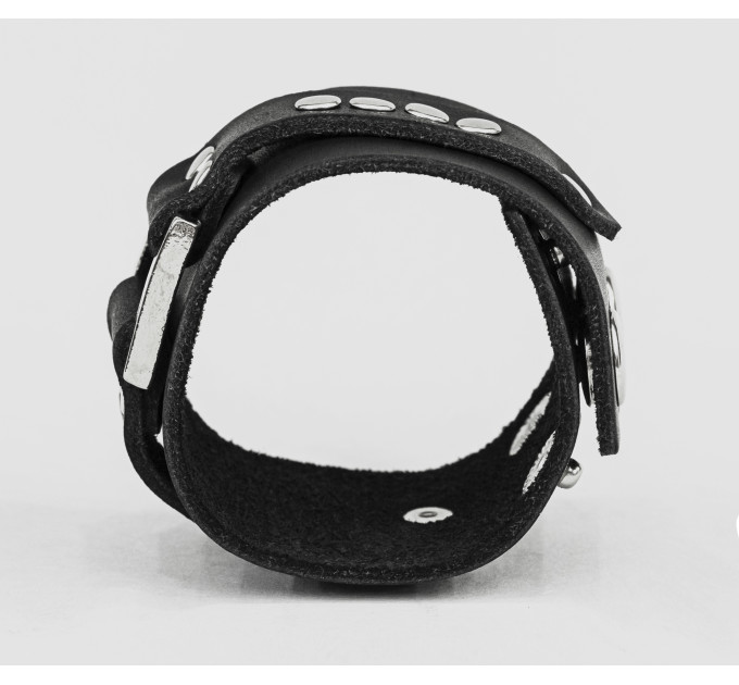 Leather cuff bracelet for men or women, code 3141