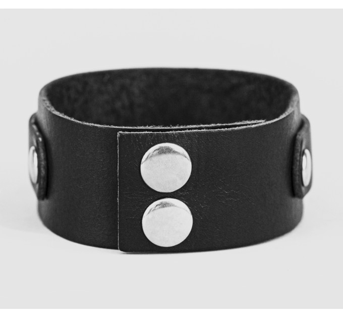 Leather cuff bracelet for men or women, code 3142