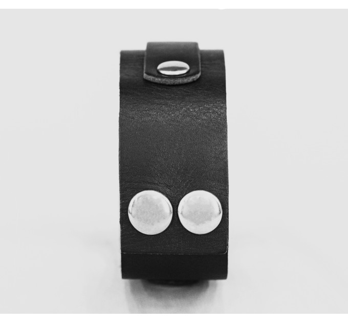 Leather cuff bracelet for men or women, code 3142