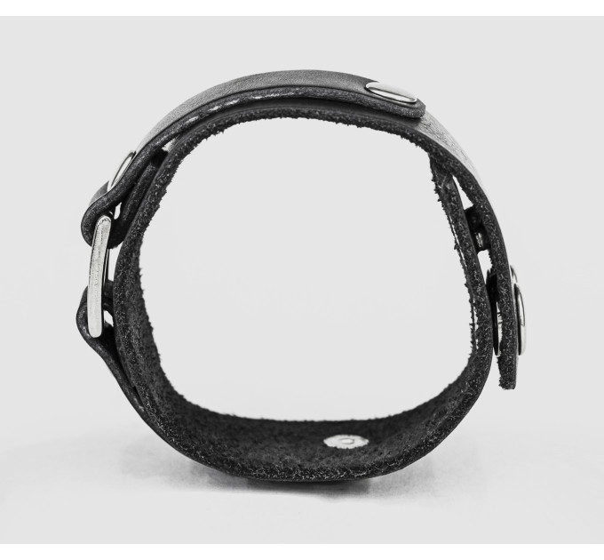 Leather cuff bracelet for men or women, code 3142