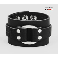 Leather cuff bracelet for men or women, code 3143