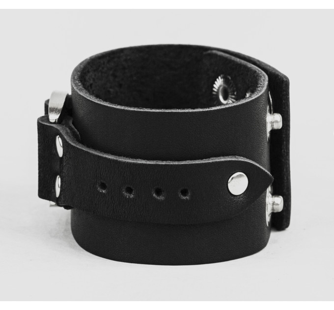 Leather cuff bracelet for men or women, code 3143