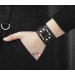 Leather cuff bracelet for men or women, code 3144