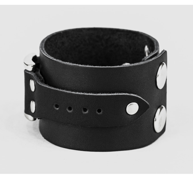 Leather cuff bracelet for men or women, code 3144