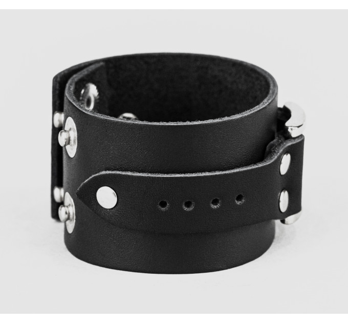 Leather cuff bracelet for men or women, code 3144
