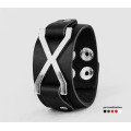 Leather cuff bracelet for men or women, code 3145