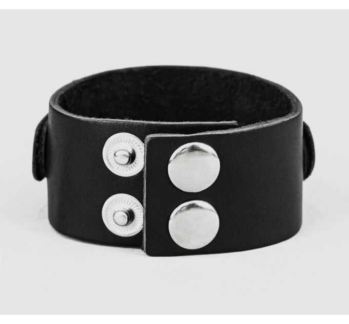 Leather cuff bracelet for men or women, code 3145
