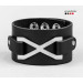 Leather cuff bracelet for men or women, code 3146