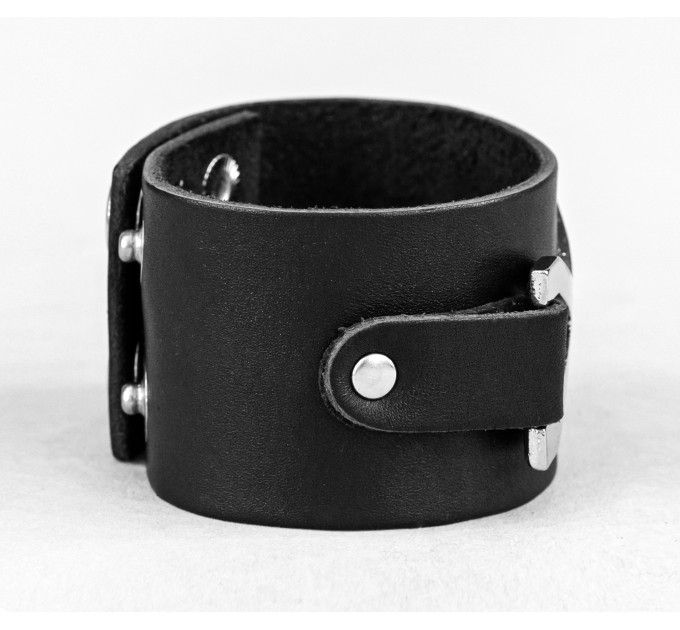 Leather cuff bracelet for men or women, code 3146