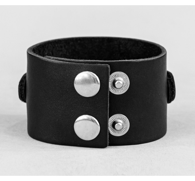 Leather cuff bracelet for men or women, code 3146