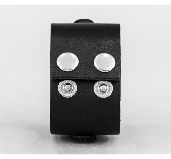 Leather cuff bracelet for men or women, code 3146