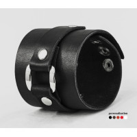Leather cuff bracelet for men or women, code 3160