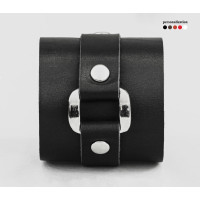 Leather cuff bracelet for men or women, code 3160