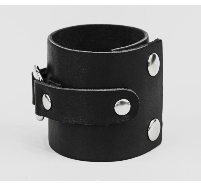 Leather cuff bracelet for men or women, code 3160