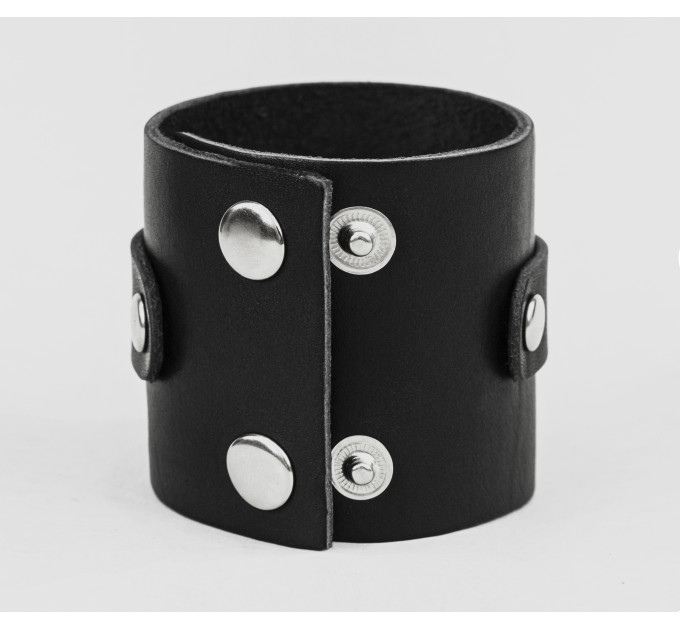 Leather cuff bracelet for men or women, code 3160