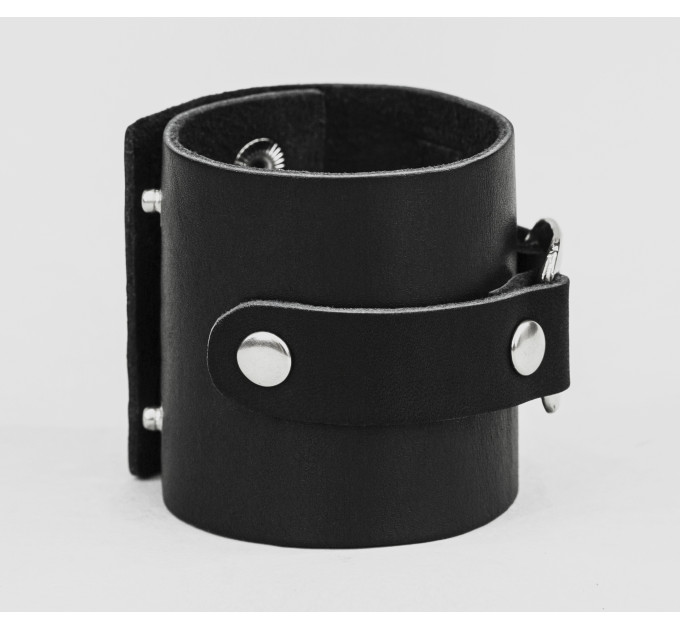 Leather cuff bracelet for men or women, code 3160