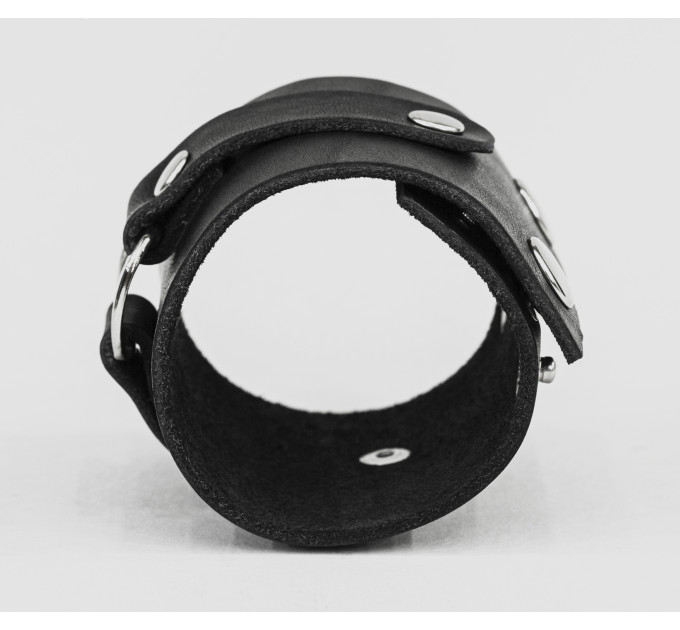 Leather cuff bracelet for men or women, code 3160