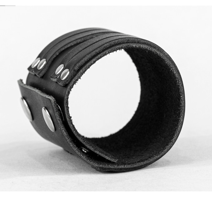 Leather cuff bracelet for men or women, code 3162