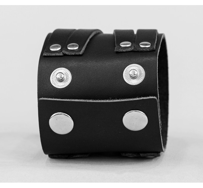 Leather cuff bracelet for men or women, code 3162