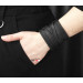 Leather cuff bracelet for men or women, code 3162st