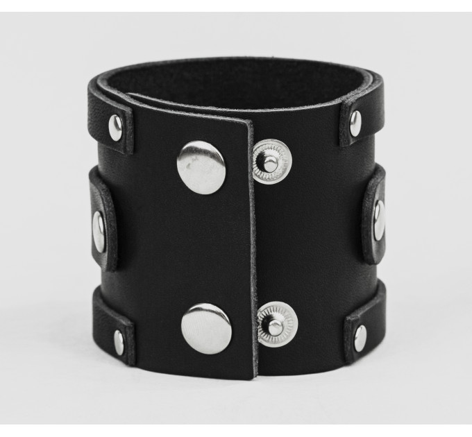 Leather cuff bracelet for men or women, code 3163