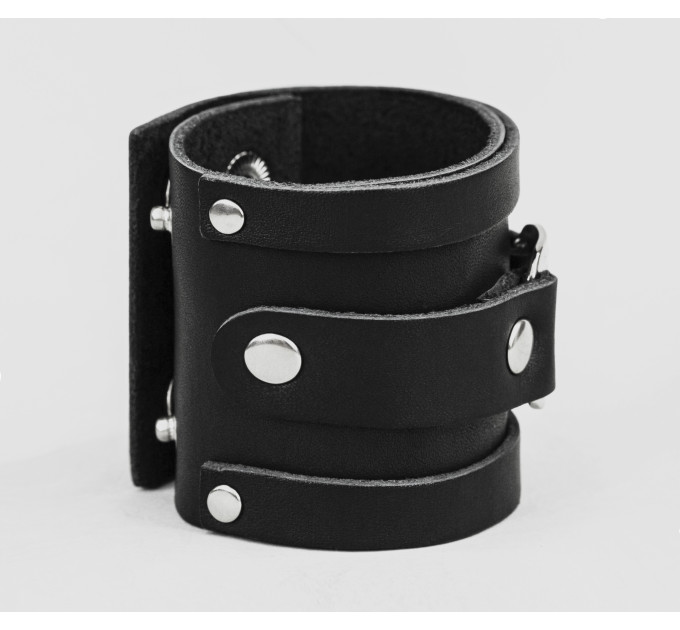 Leather cuff bracelet for men or women, code 3163