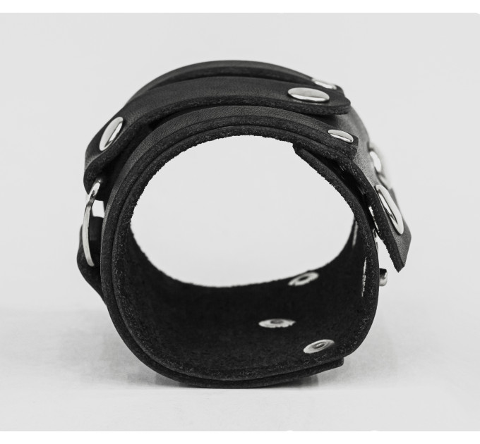 Leather cuff bracelet for men or women, code 3163