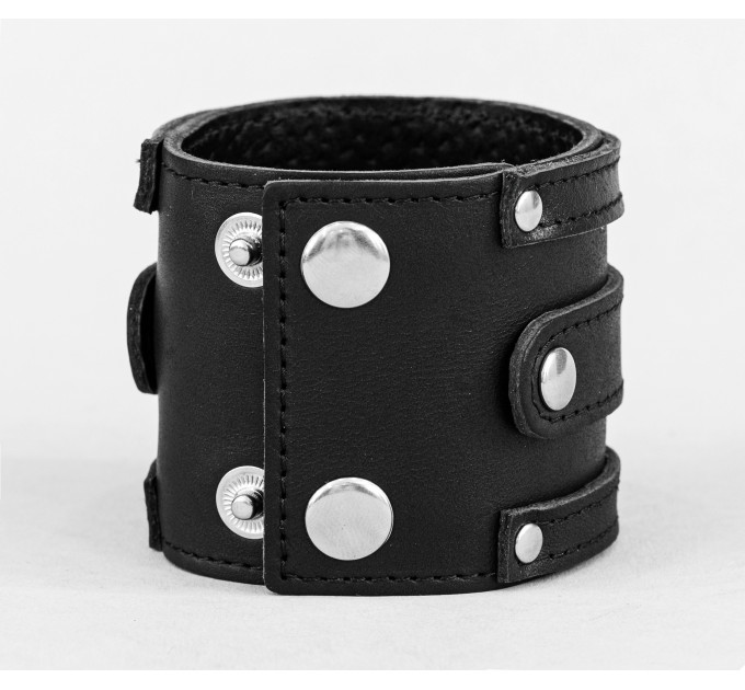 Leather cuff bracelet for men or women, code 3163st
