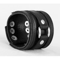 Leather cuff bracelet for men or women, code 3163st