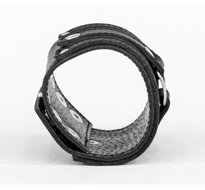 Leather cuff bracelet for men or women, code 3163st