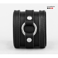 Leather cuff bracelet for men or women, code 3164st