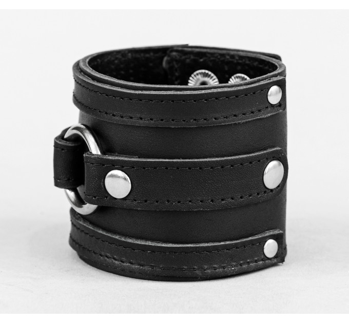 Leather cuff bracelet for men or women, code 3164st