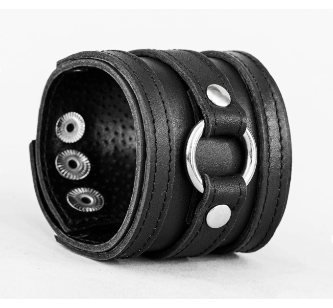 Leather cuff bracelet for men or women, code 3164st