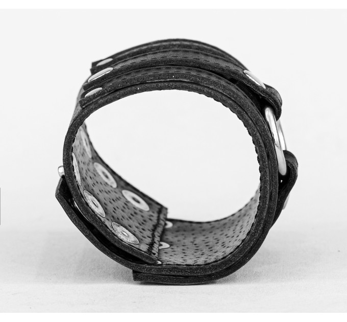 Leather cuff bracelet for men or women, code 3164st