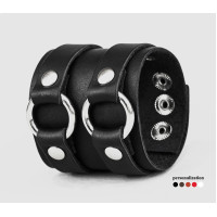 Leather cuff bracelet for men or women, code 3178
