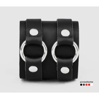 Leather cuff bracelet for men or women, code 3178