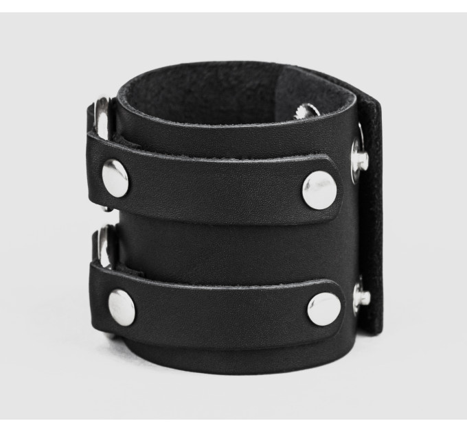 Leather cuff bracelet for men or women, code 3178