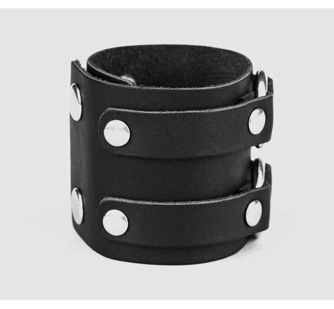 Leather cuff bracelet for men or women, code 3178