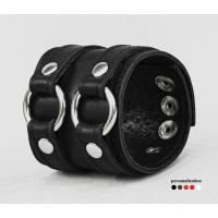 Leather cuff bracelet for men or women, code 3178st