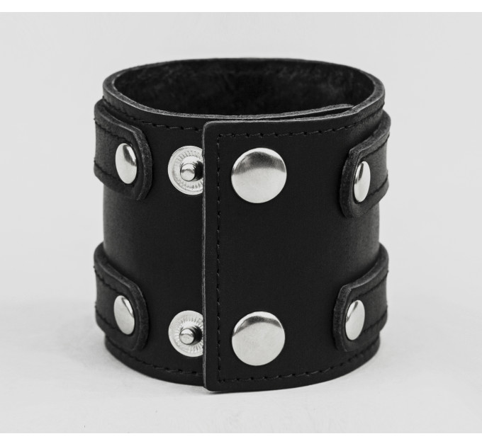 Leather cuff bracelet for men or women, code 3178st
