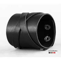 Leather cuff bracelet for men or women, code 3193