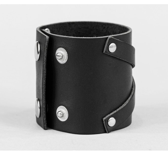 Leather cuff bracelet for men or women, code 3193